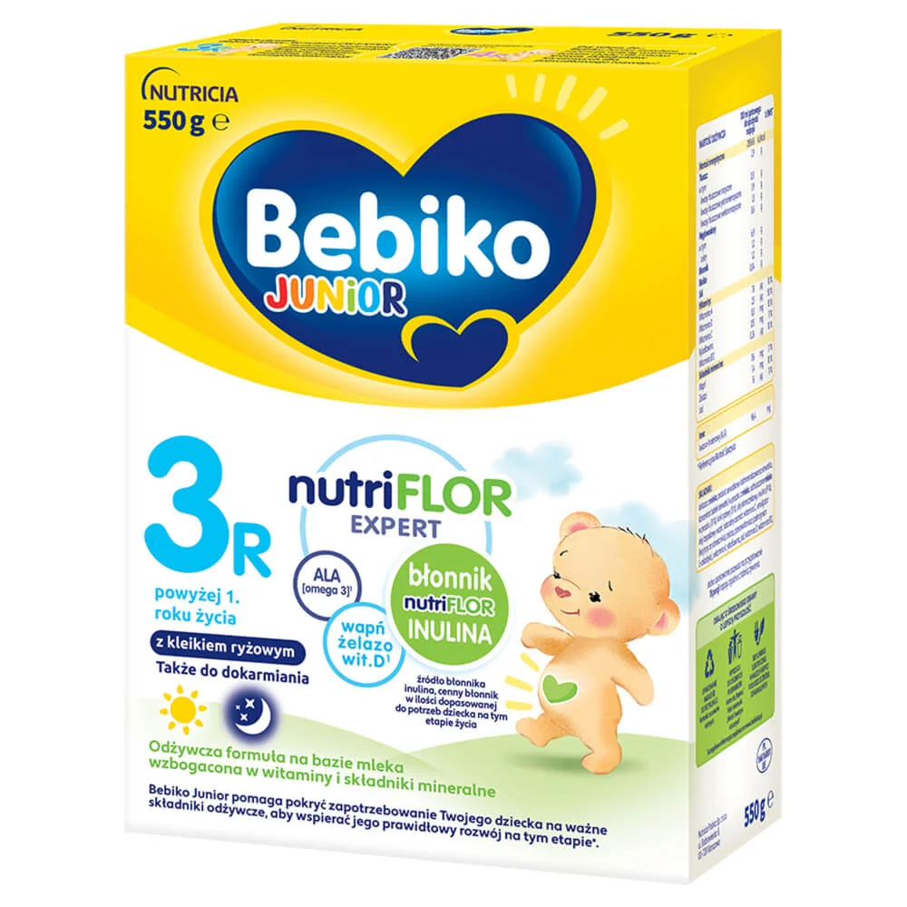 Bebiko Junior 3R odżywcza formuła na bazie mleka dla dzieci powyżej 1. roku życia, 550 g