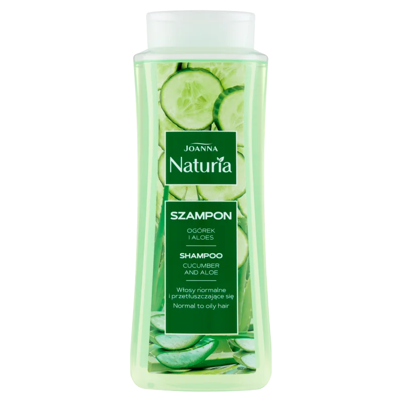 Joanna Naturia szampon do włosów z ogórkiem i aloesem, 500 ml