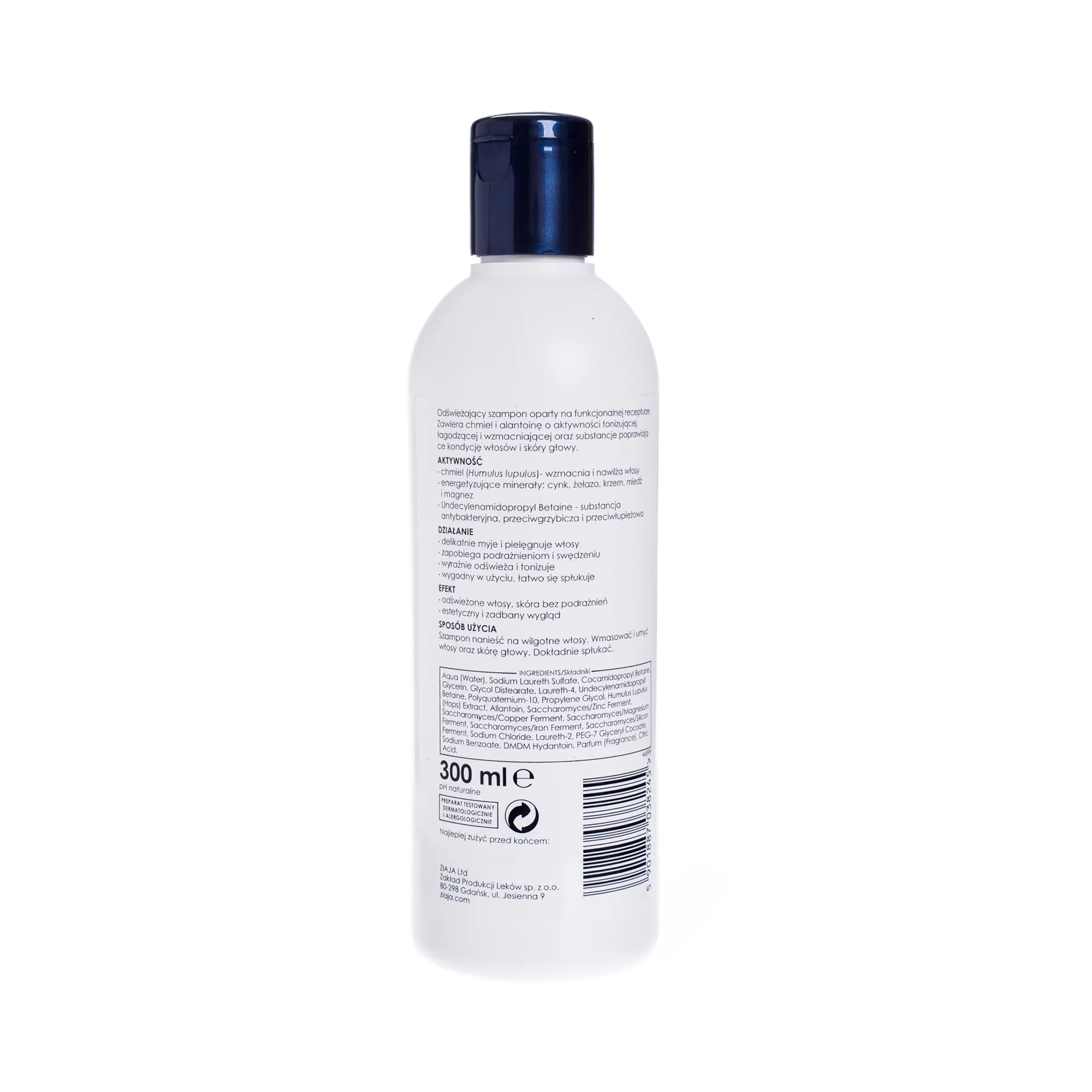 Ziaja Yego Sensitiv, szampon wzmacniający do włosów dla mężczyzn, 300 ml 