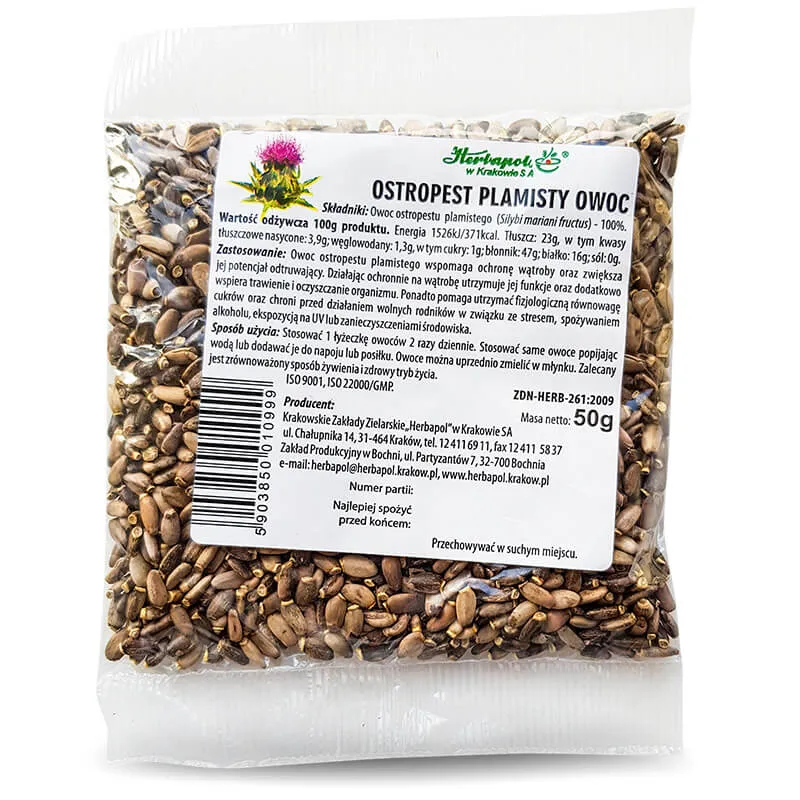 Herbapol Ostropest Plamisty owoc 50 g