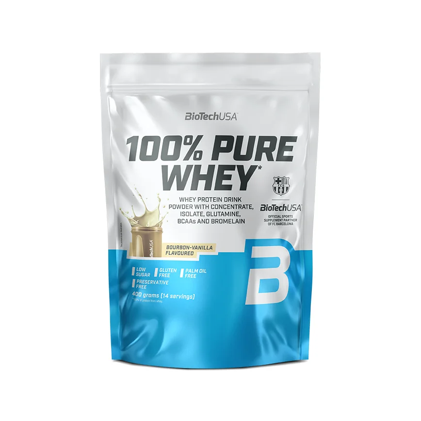 BioTechUSA 100% Pure Whey o smaku bourbon wanilia, proszek, 400 g