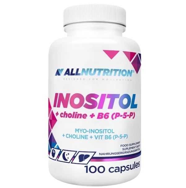 ALLNUTRITION Inositol + Cholin e+ B6 (P-5-P) 100 kapsułek