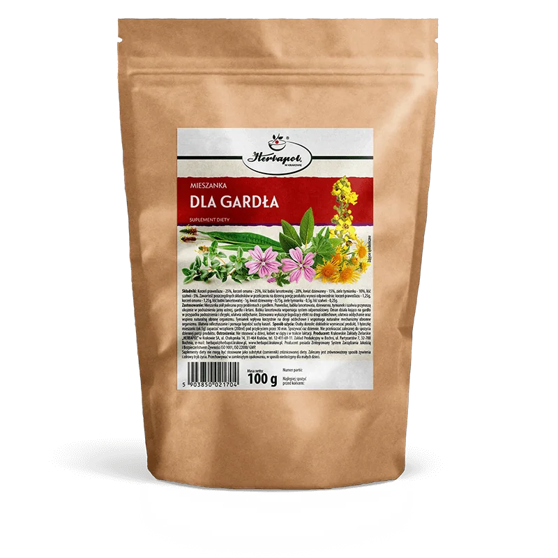Herbapol Mieszanka DLA GARDŁA mieszanka ziół, 100 g