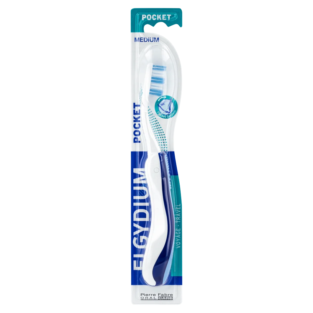 Elgydium Pocket turystyczna szczoteczka do zębów, 1 szt.