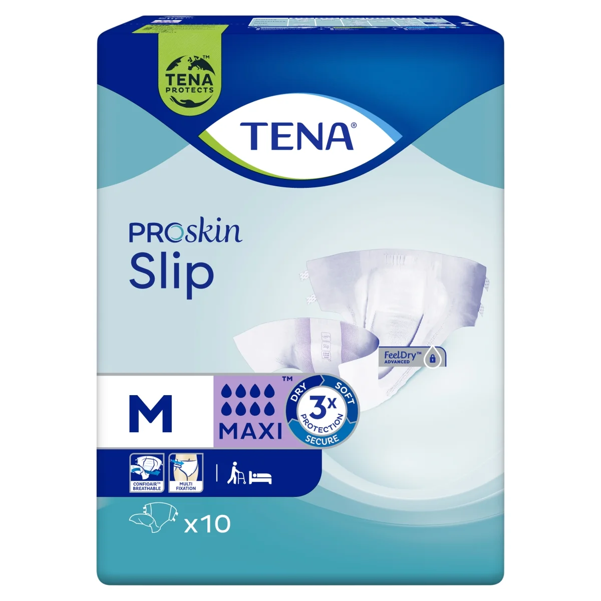 TENA ProSkin Slip pieluchomajtki Maxi M, 10 sztuk