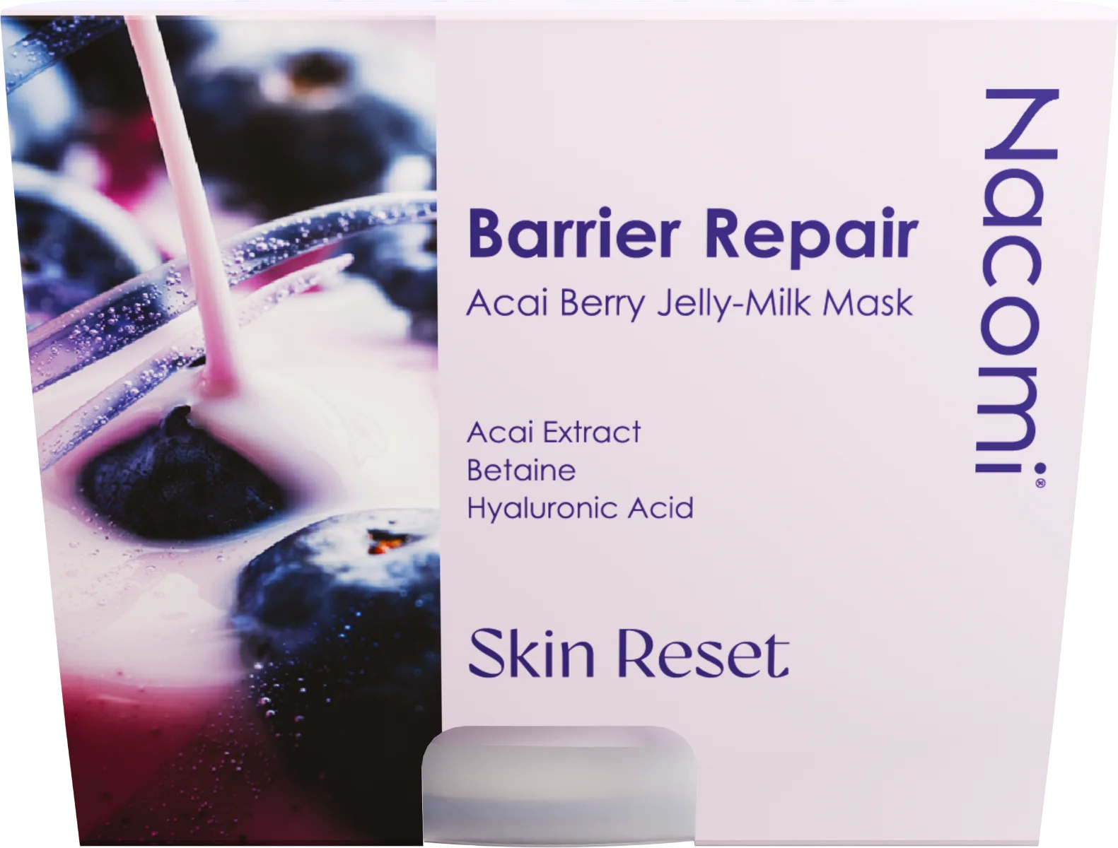 Nacomi Barrier Repair maska do twarzy Acai Berry, 80 ml