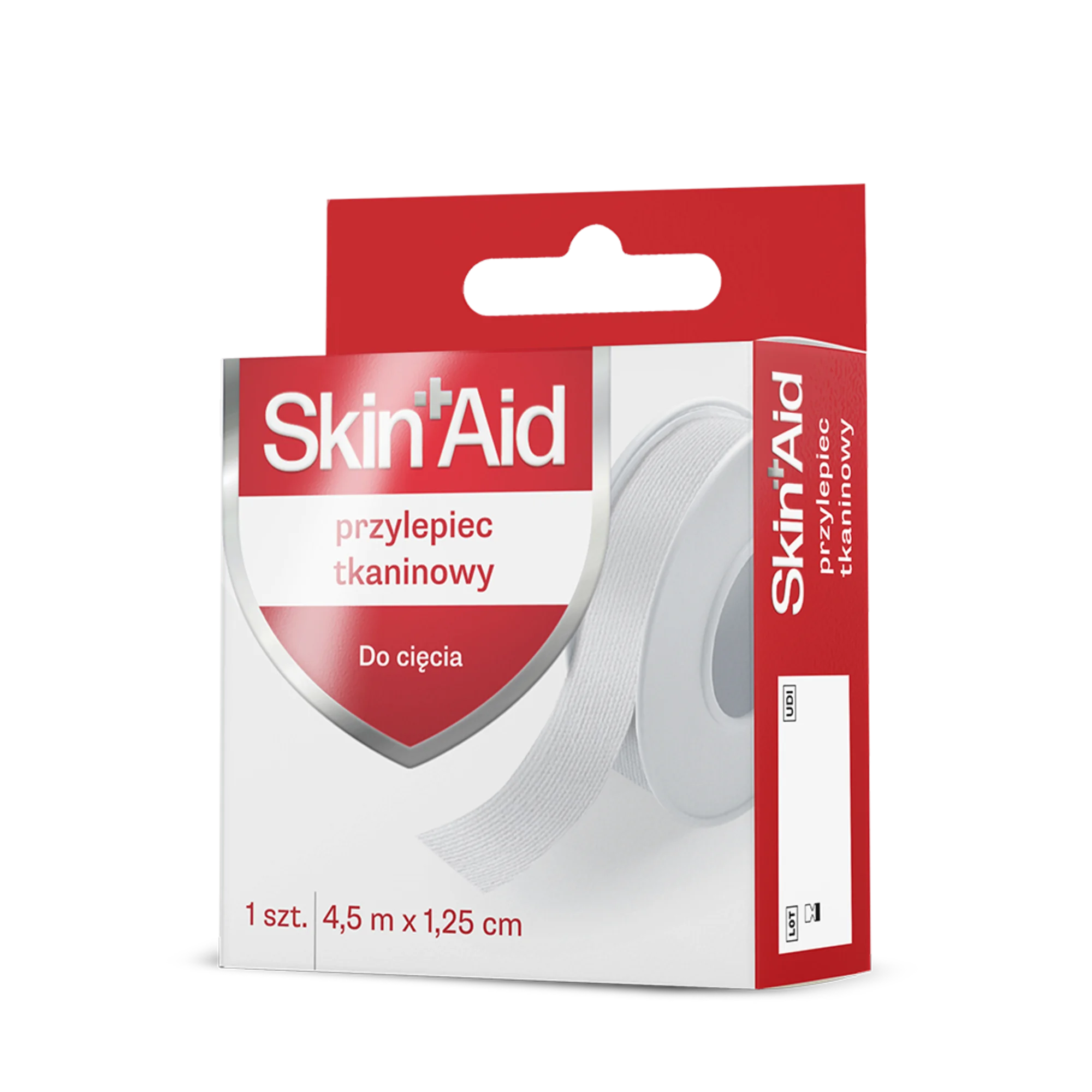 Skin Aid Przylepiec tkaninowy 4,5 m x 1,25 cm, 1 sztuka