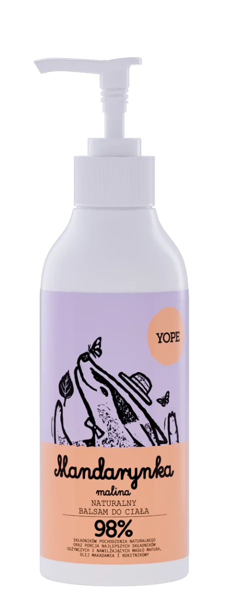 Yope Balsam do rąk i ciała, mandarynka i malina, 300 ml