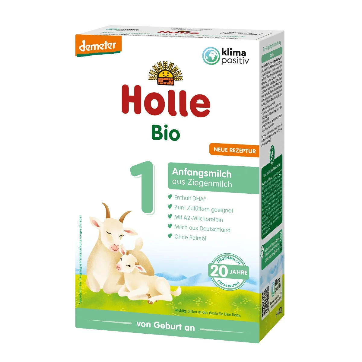 Holle Bio 1 mleko początkowe na bazie mleka koziego, 400 g