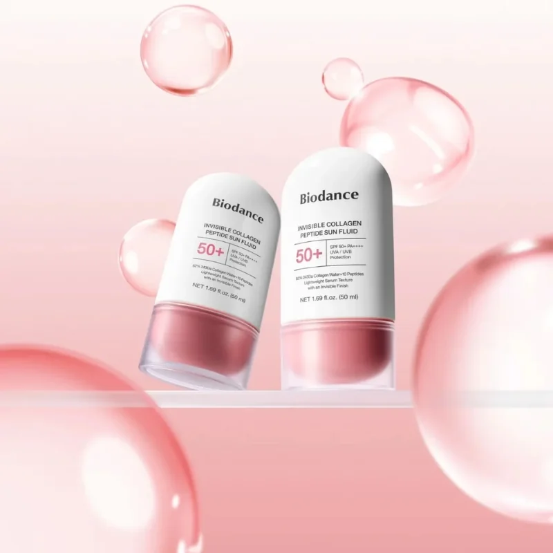Biodance Invisible Collagen Peptide Sun Fluid niewidoczny fluid przeciwsłoneczny z kolagenem i peptydami SPF 50+ PA++++, 50 ml