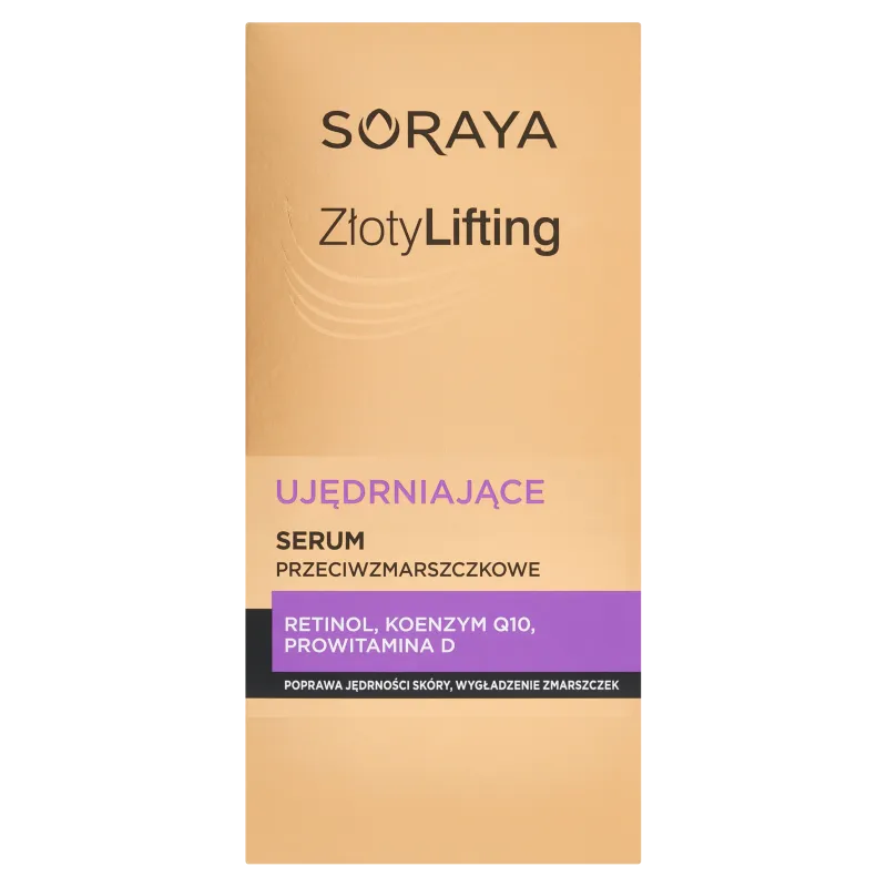 Soraya Złoty Lifting ujędrniające serum przeciwzmarszczkowe 50+, 30 ml