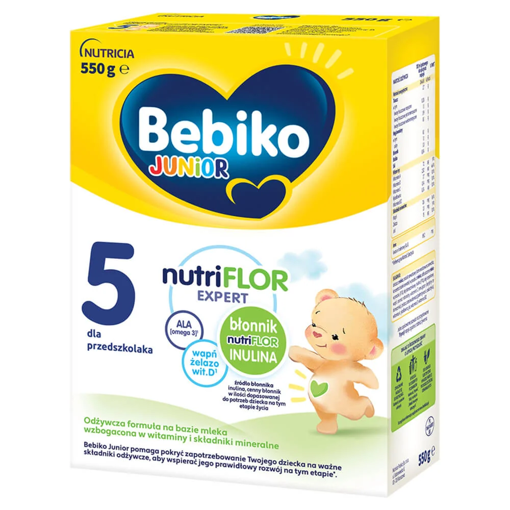 Bebiko Junior 5 odżywcza formuła na bazie mleka dla przedszkolaka, 550 g