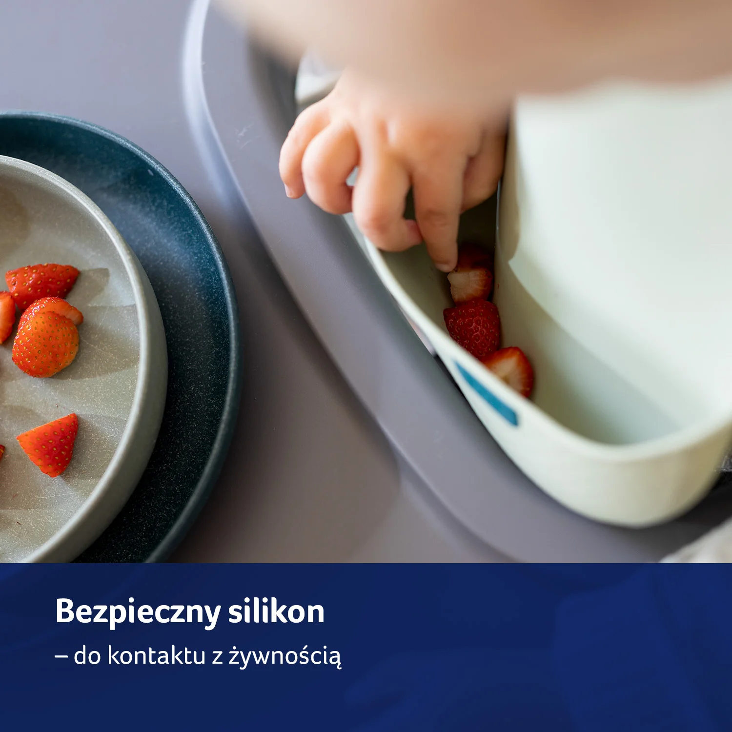 LOVI Śliniak silikonowy z kieszonką pistachio, 1 sztuka