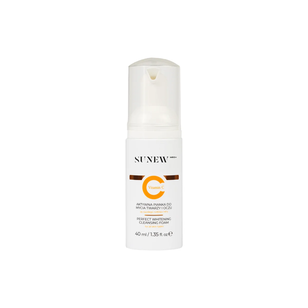 SunewMed+ aktywna pianka do mycia twarzy i demakijażu oczu 40 ml
