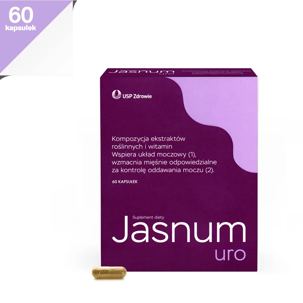 Jasnum Uro suplement diety, 60 kapsułek