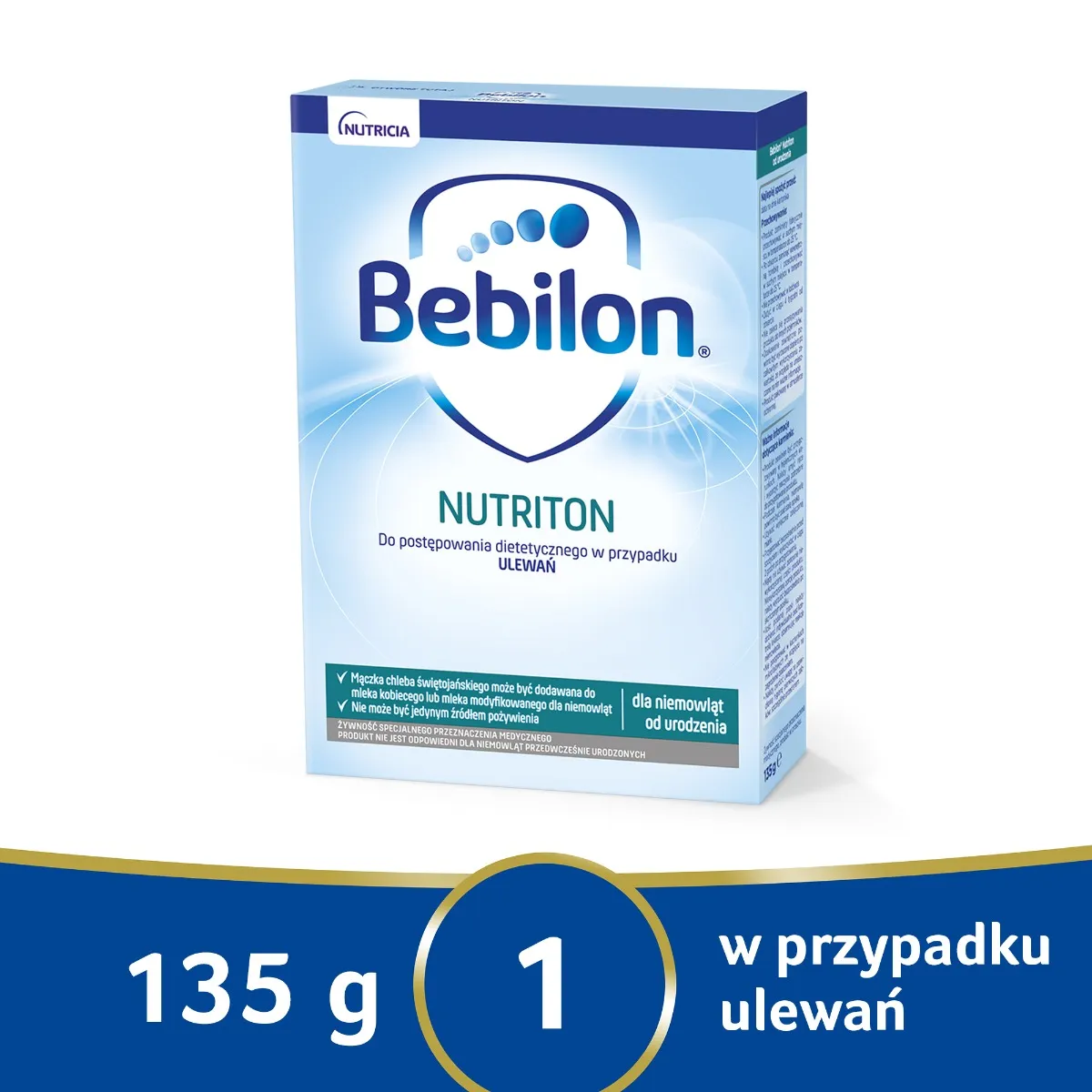 Bebilon Nutriton Żywność specjalnego przeznaczenia medycznego dla niemowląt od urodzenia, 135 g