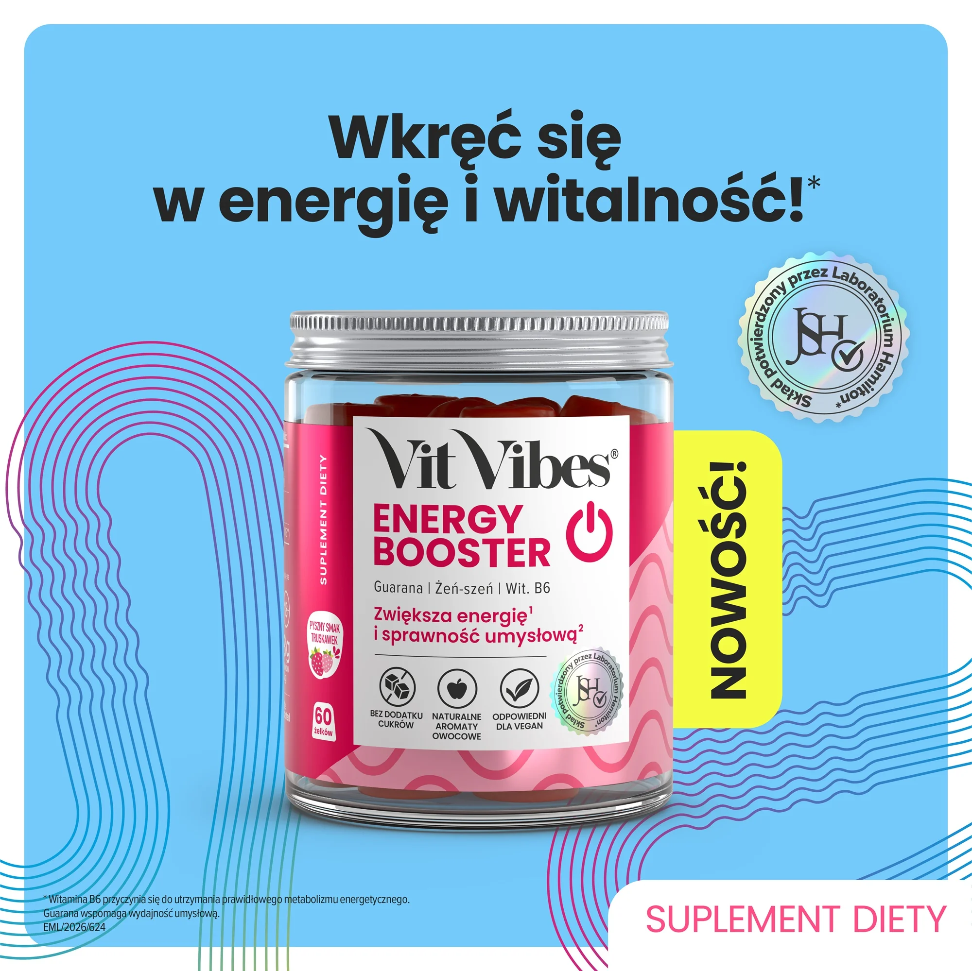 Vit Vibes® Energy Booster 60 żelek