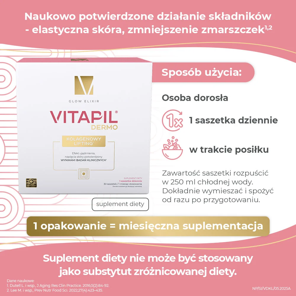 Vitapil Dermo Kolagenowy lifting 30 saszetek
