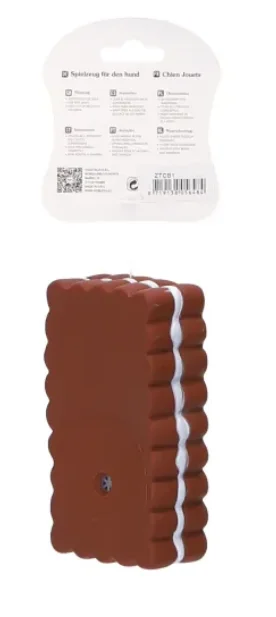 Nobleza piszcząca zabawka dla psa ciastko 10x6 cm, 1 szt.