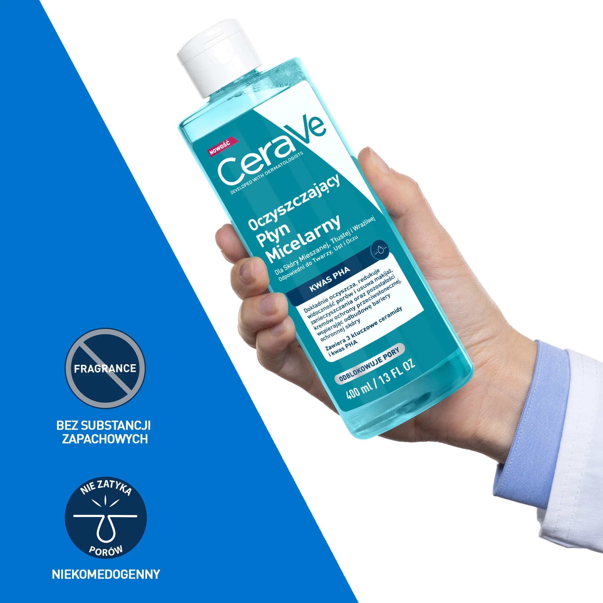 CeraVe oczyszczający płyn micelarny, 400 ml
