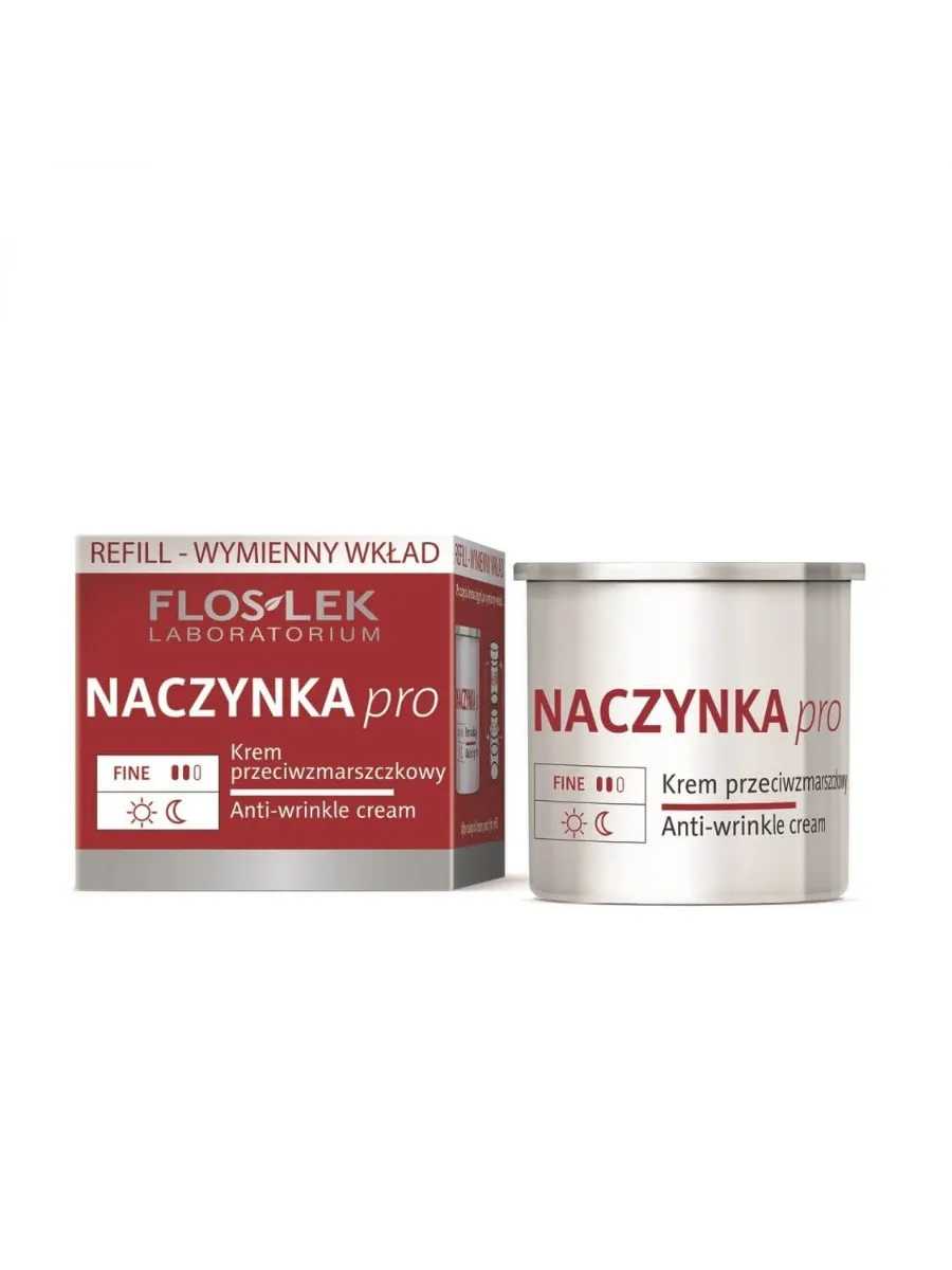 Floslek Naczynka Pro, krem nawilżający, Refill (wymienny wkład),  50 ml