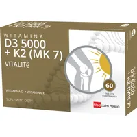 Vitalite Witamina D3 5000 + K2 (MK-7), suplement diety, 60 tabletek