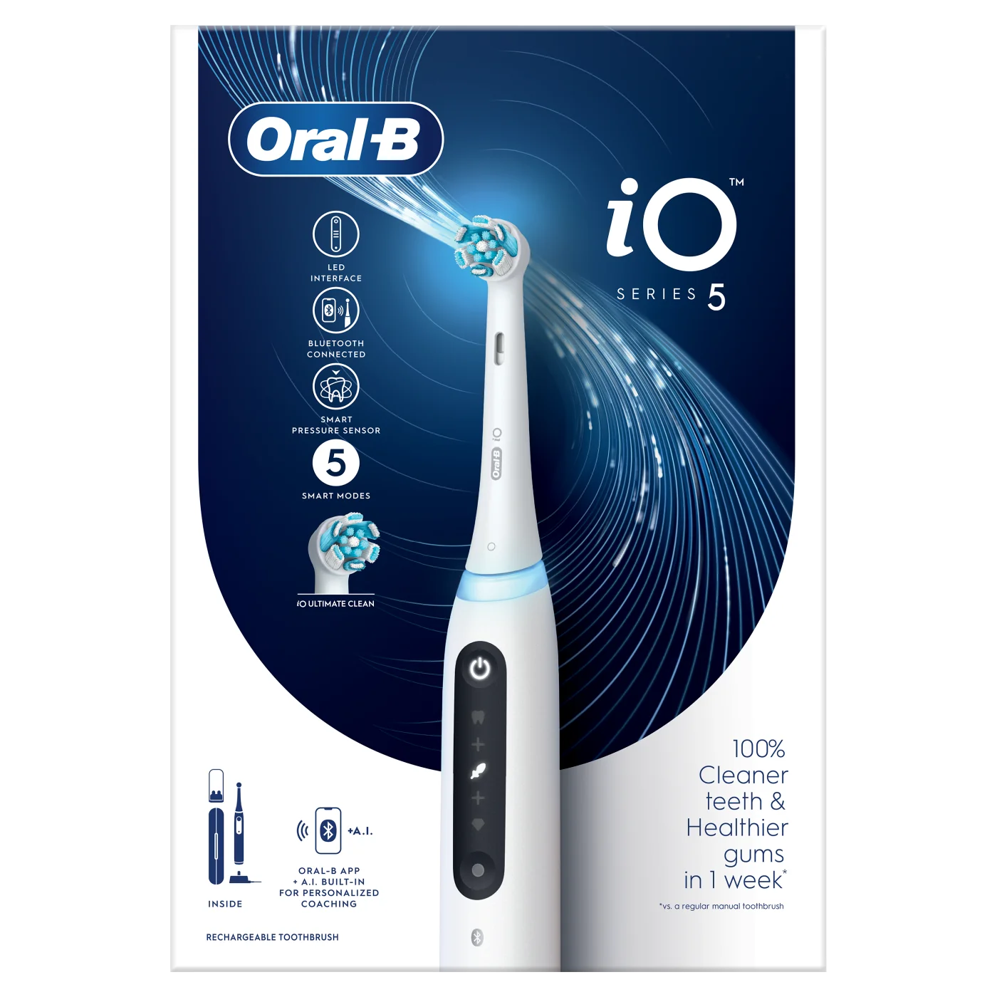 Oral-B iO Series 5 szczoteczka elektryczna, 1 sztuka