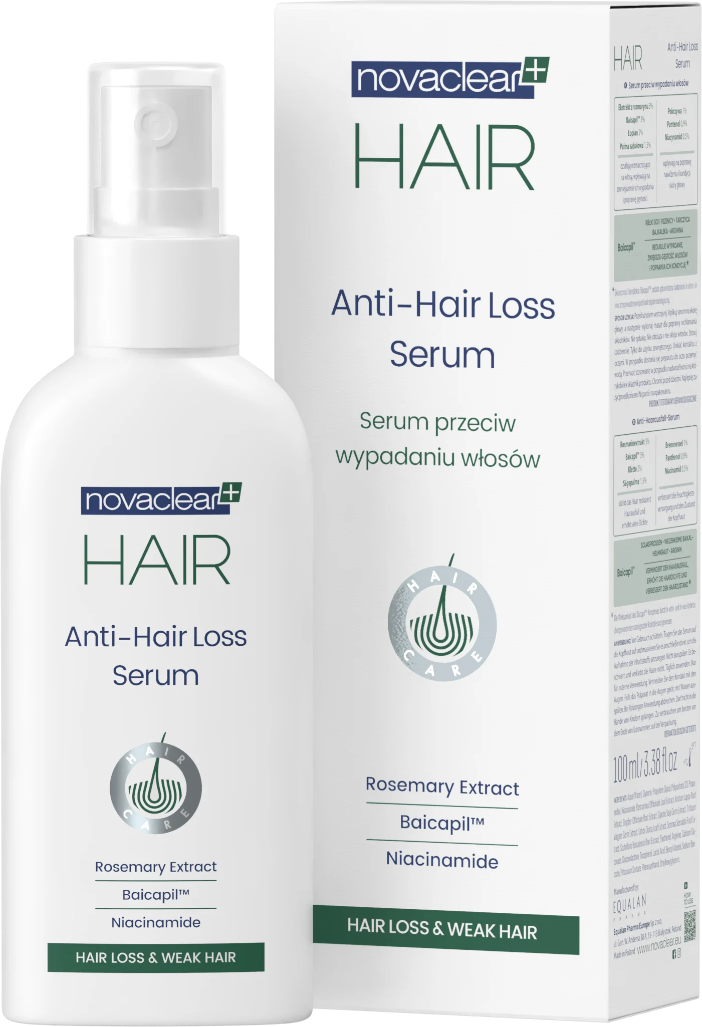 Novaclear Hair serum przeciw wypadaniu włosów, 100 ml