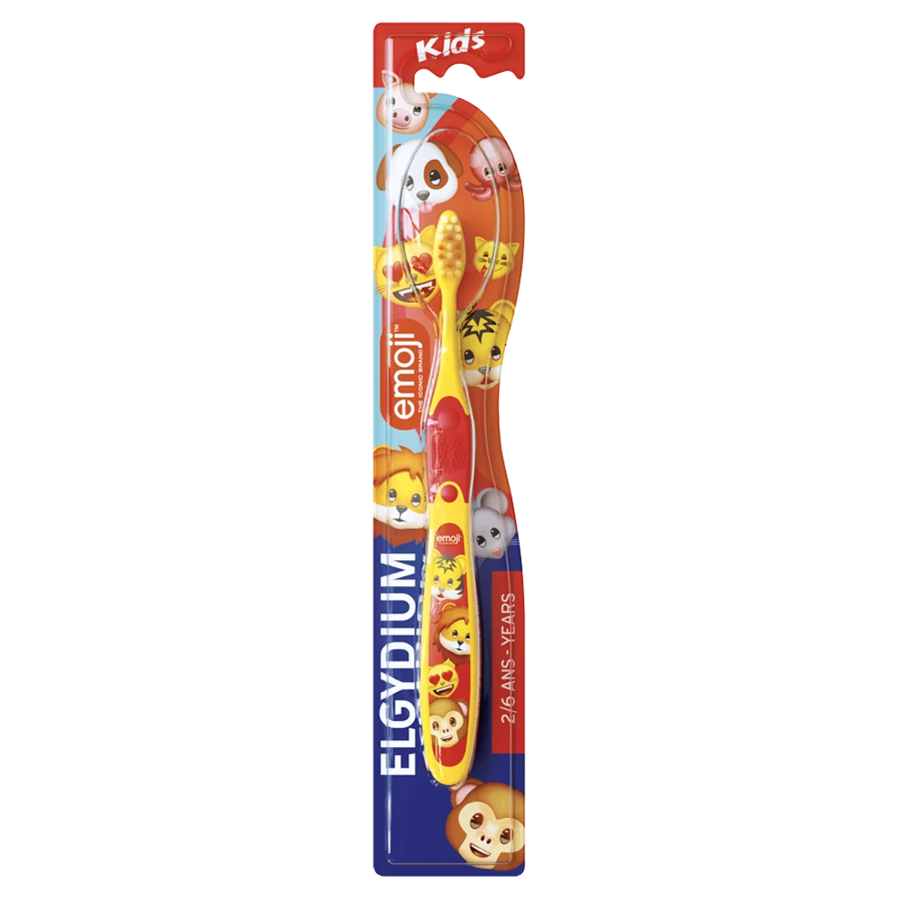 Elgydium Kids szczoteczka do zębów dla dzieci emoji, 1 szt.