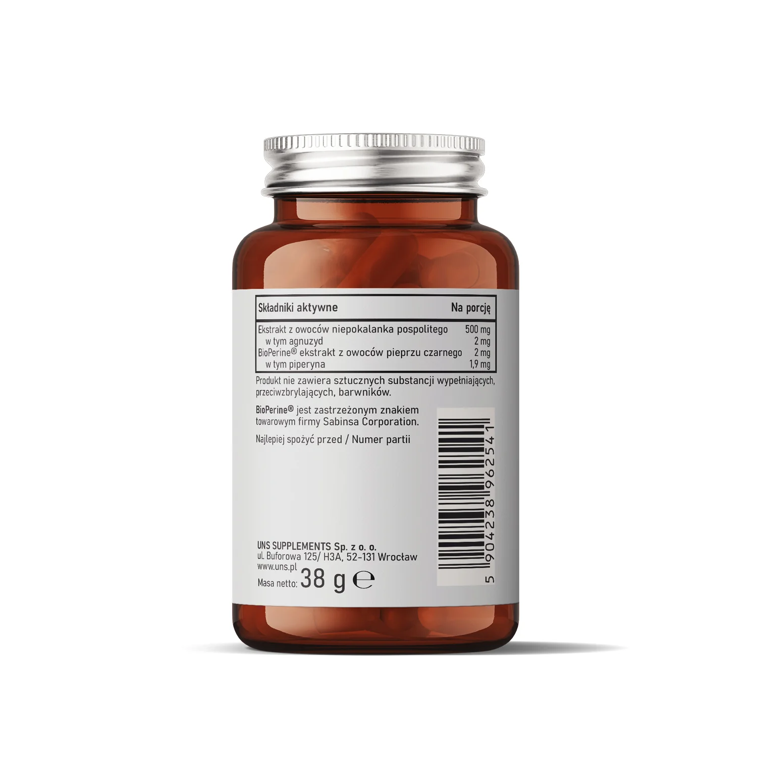 UNS Niepokalanek + BioPerine® 60 wege kapsułek