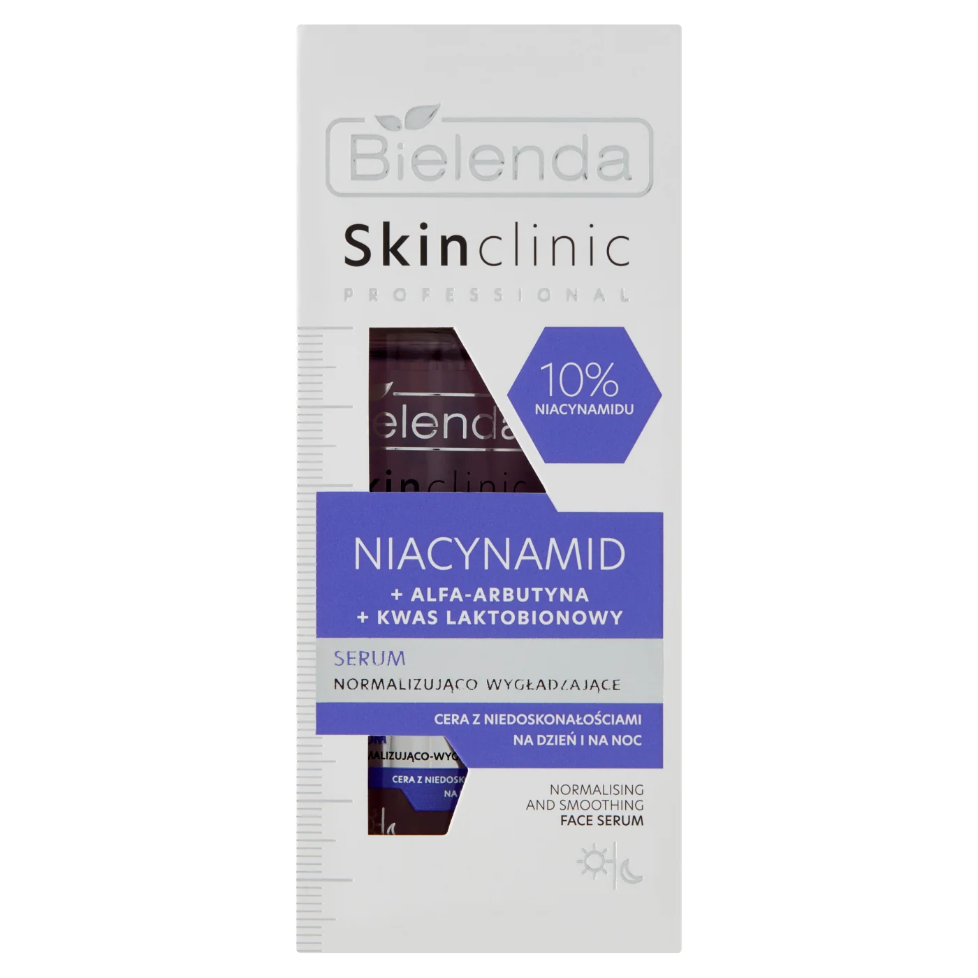 Bielenda Skin Clinic Professional NIACYNAMID serum normalizująco-wygładzające na dzień i na noc, 30 ml