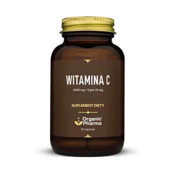 Organic Pharma Witamina C 1000 mg + Cynk 15mg, suplement diety, 60 kapsułek 