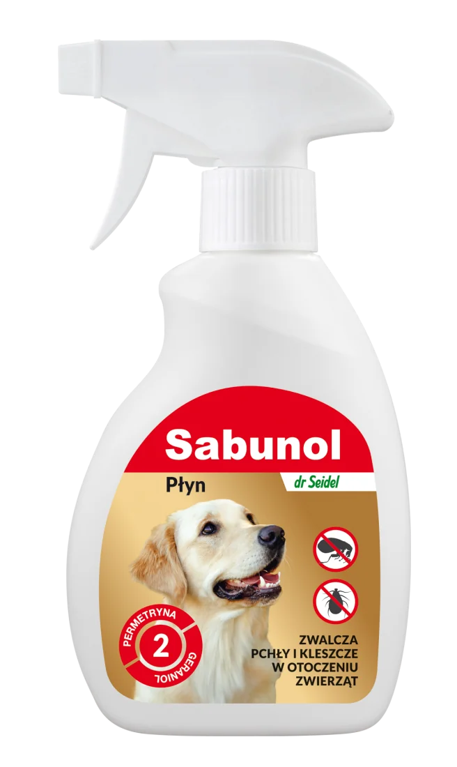 dr Seidel Sabunol płyn do zwalczania pcheł w otoczeniu zwierząt, 250 ml