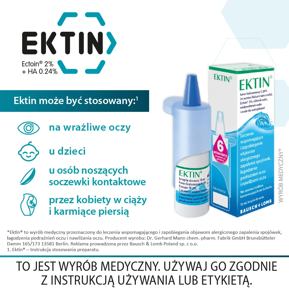 Ektin krople do oczu, 10 ml