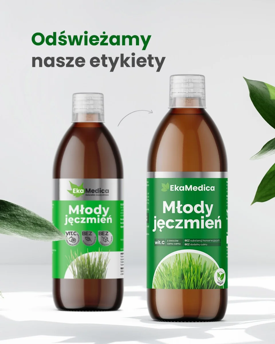 EkaMedica Młody jęczmień sok, 500 ml