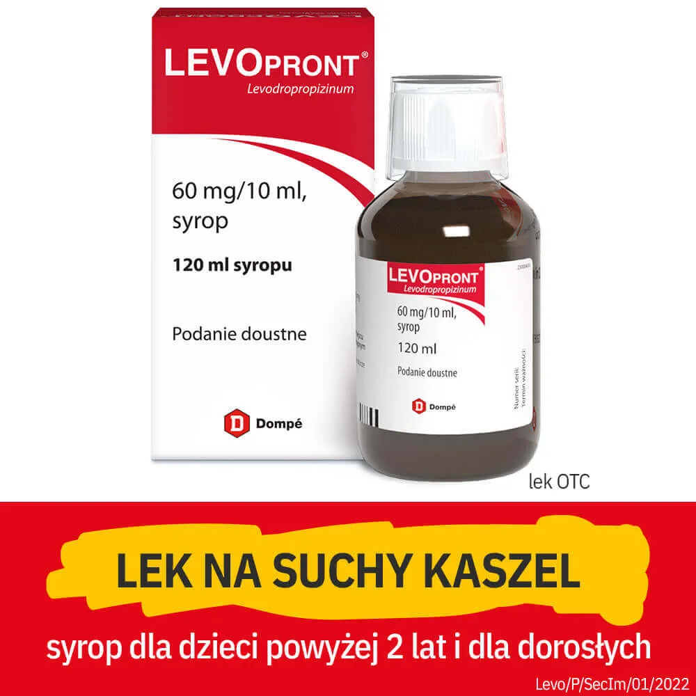 Levopront, 60 mg/10 ml, syrop 120 ml
