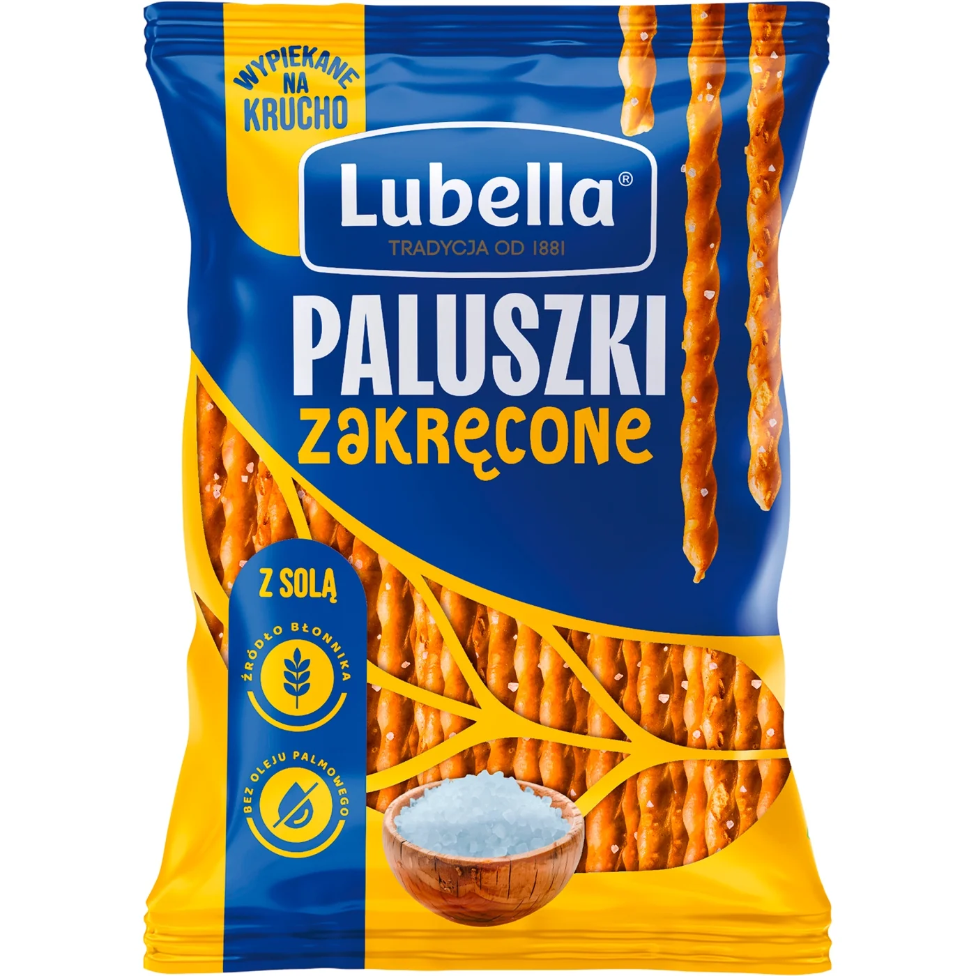 Lubella Paluszki Zakręcone z solą, 70 g