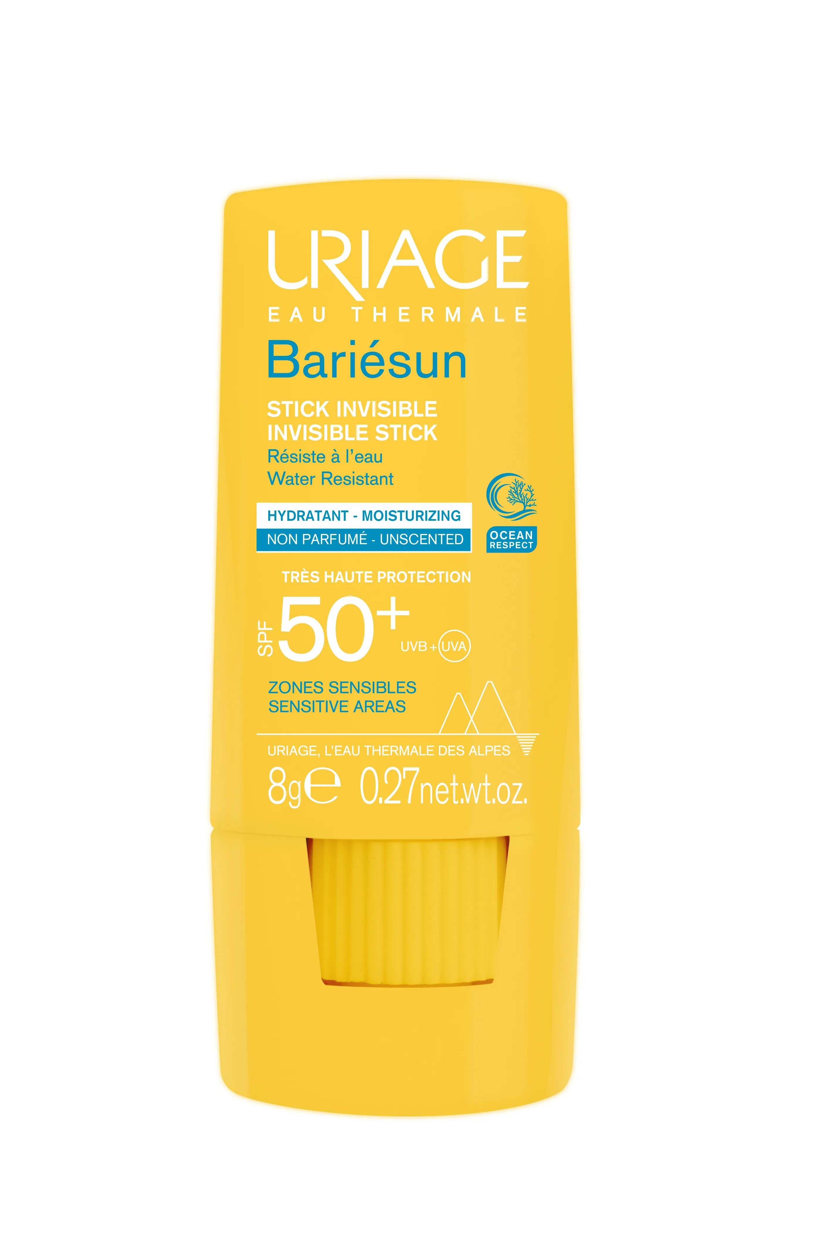Uriage Bariesun transparentny sztyft SPF 50+, 8 g