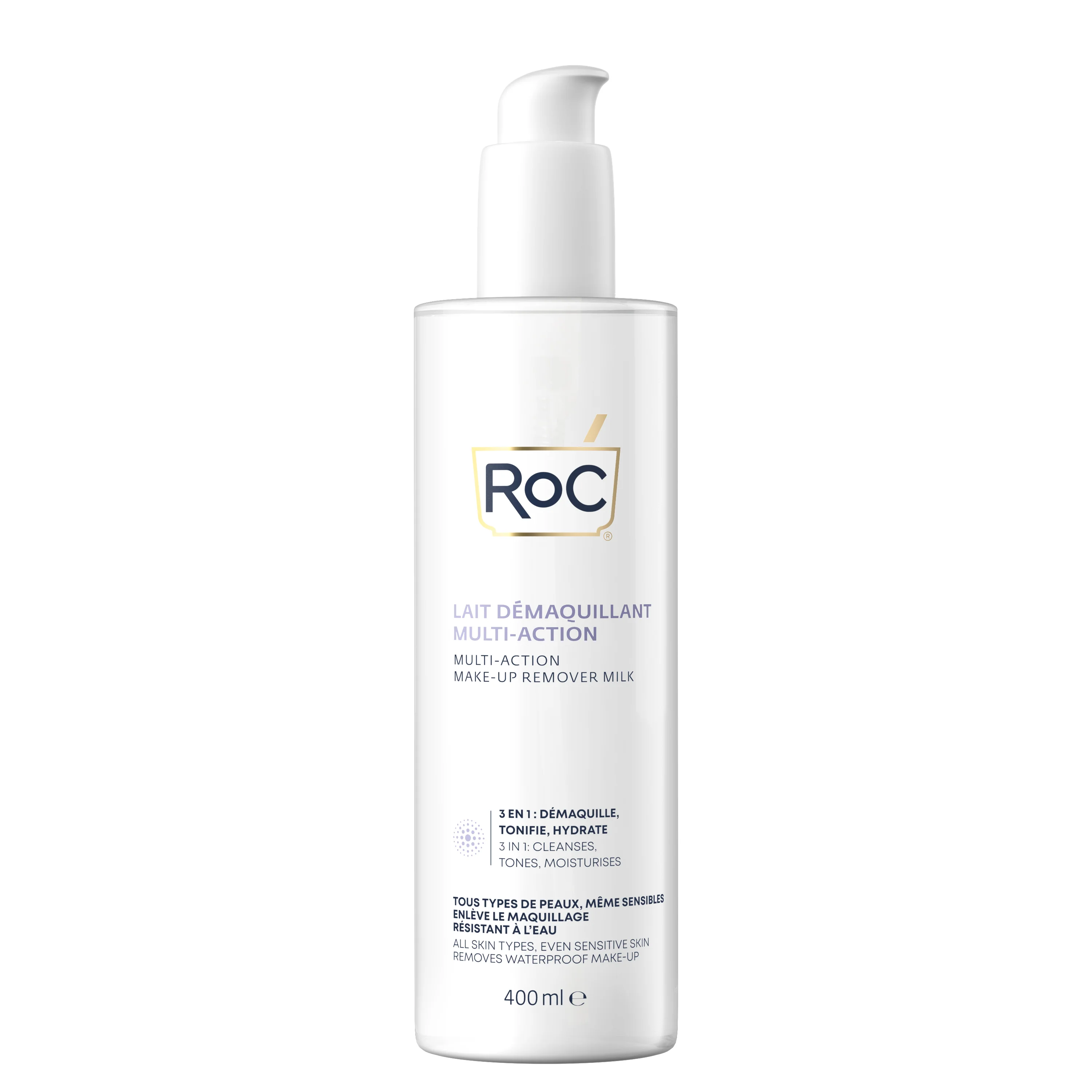 RoC Multi Action Make-Up Remover Milk wielofunkcyjne mleczko do demakijażu, 400 ml