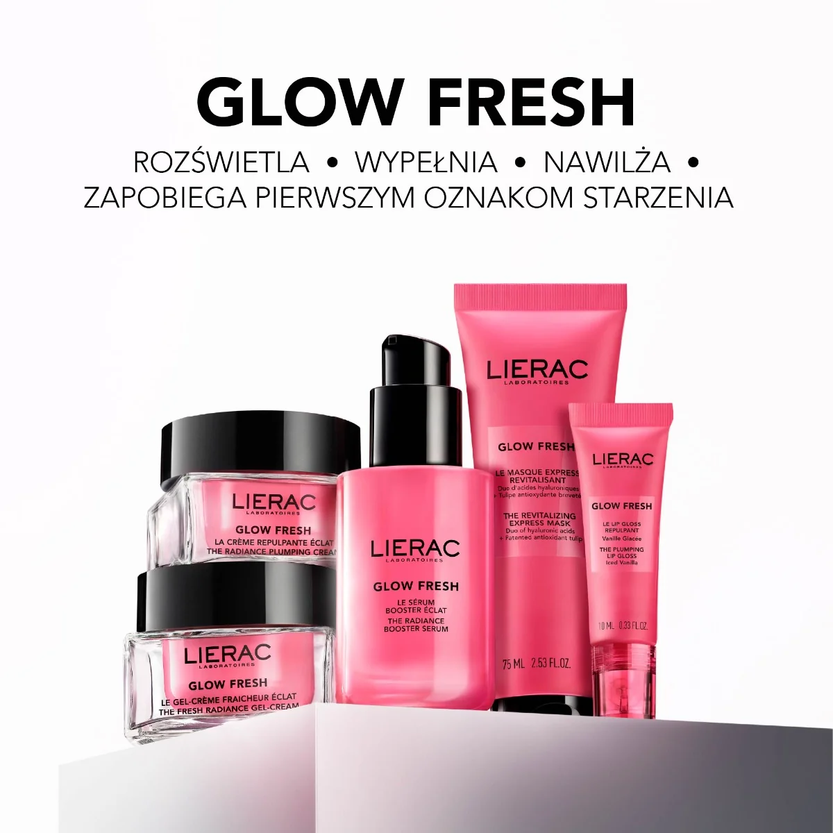 Lierac Glow Fresh ekspresowa maska rewitalizująca, 75 ml