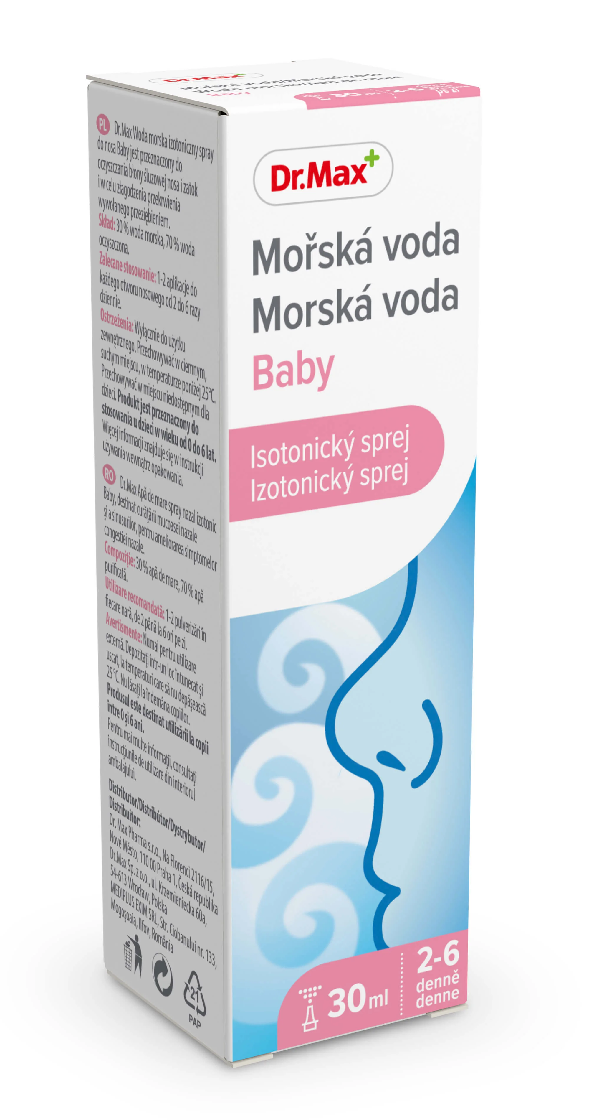 Dr.Max Baby woda morska spray izotoniczny, 30 ml