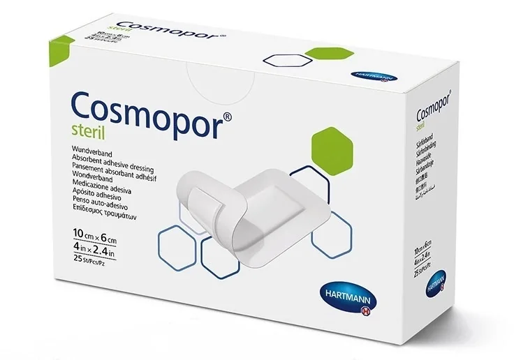 Cosmopor Steril opatrunek jałowy, samoprzylepny, 10 cm x 6 cm, 25 sztuk