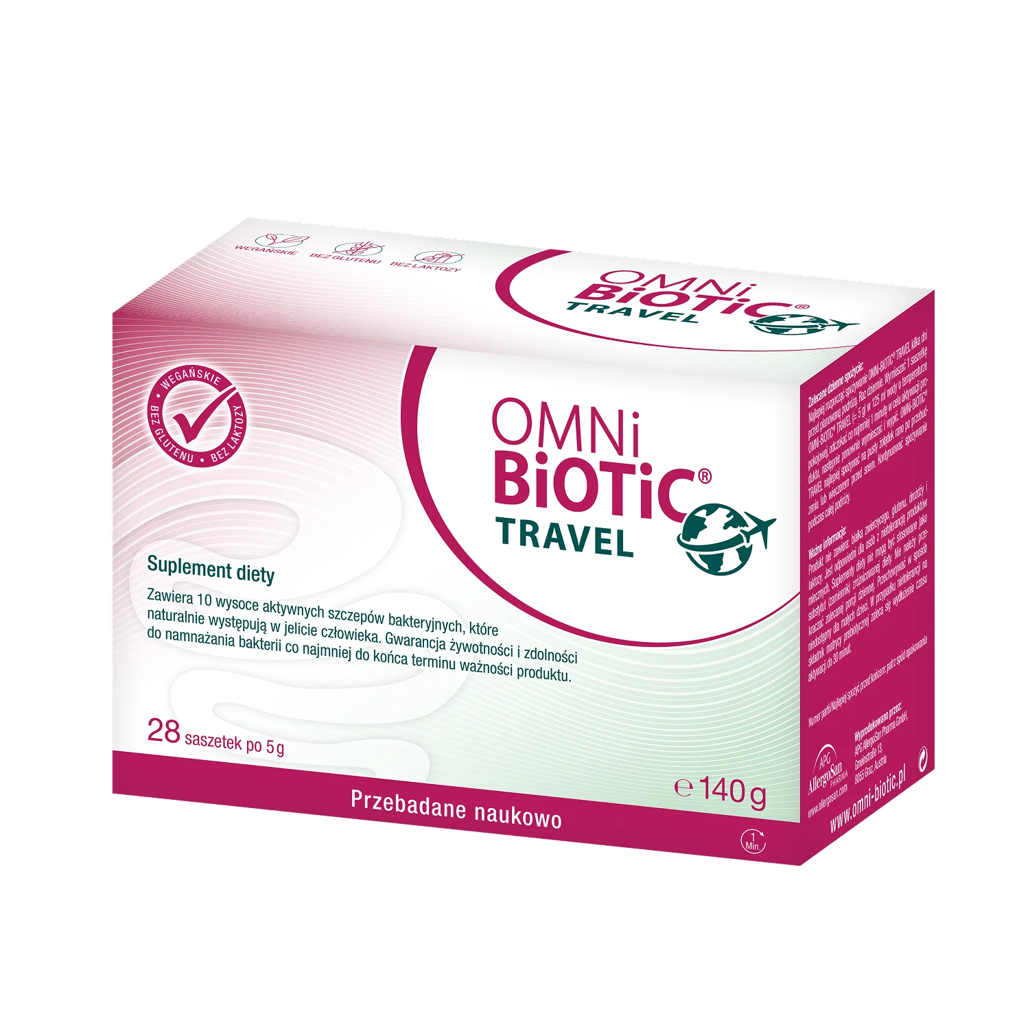 OMNi-BiOTiC® TRAVEL suplement diety, proszek w saszetkach, 28 szt. x 5 g