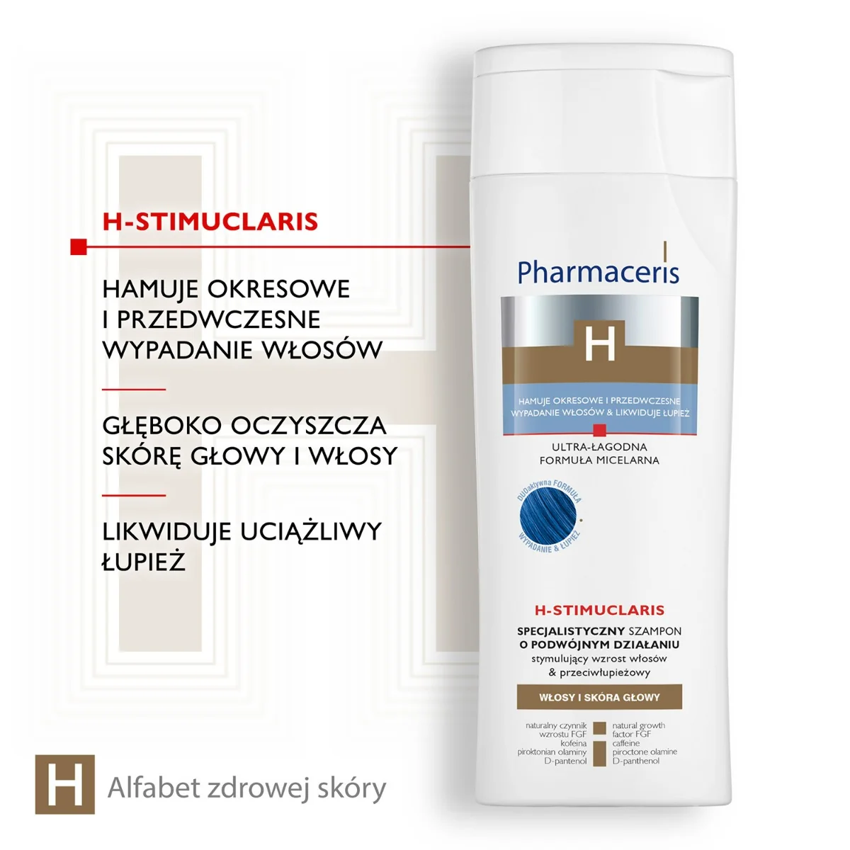 Pharmaceris H specjalistyczny szampon stymulujący włosy i przeciwłupieżowy, 250 ml