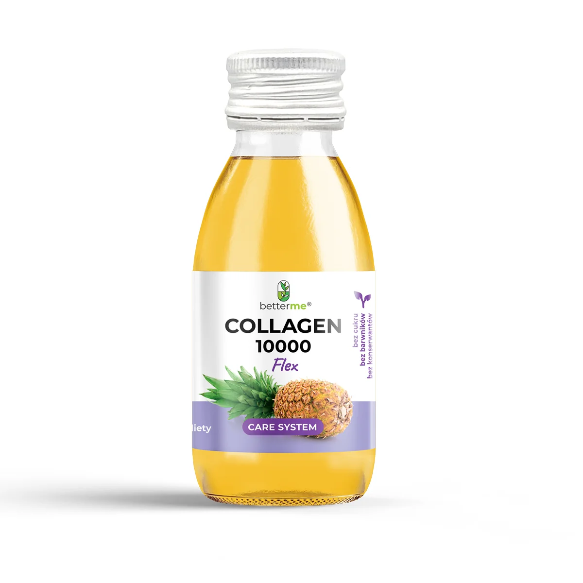 Better Me Collagen 10000 Flex shot o smaku ananasa, 30 sztuk x 60 ml