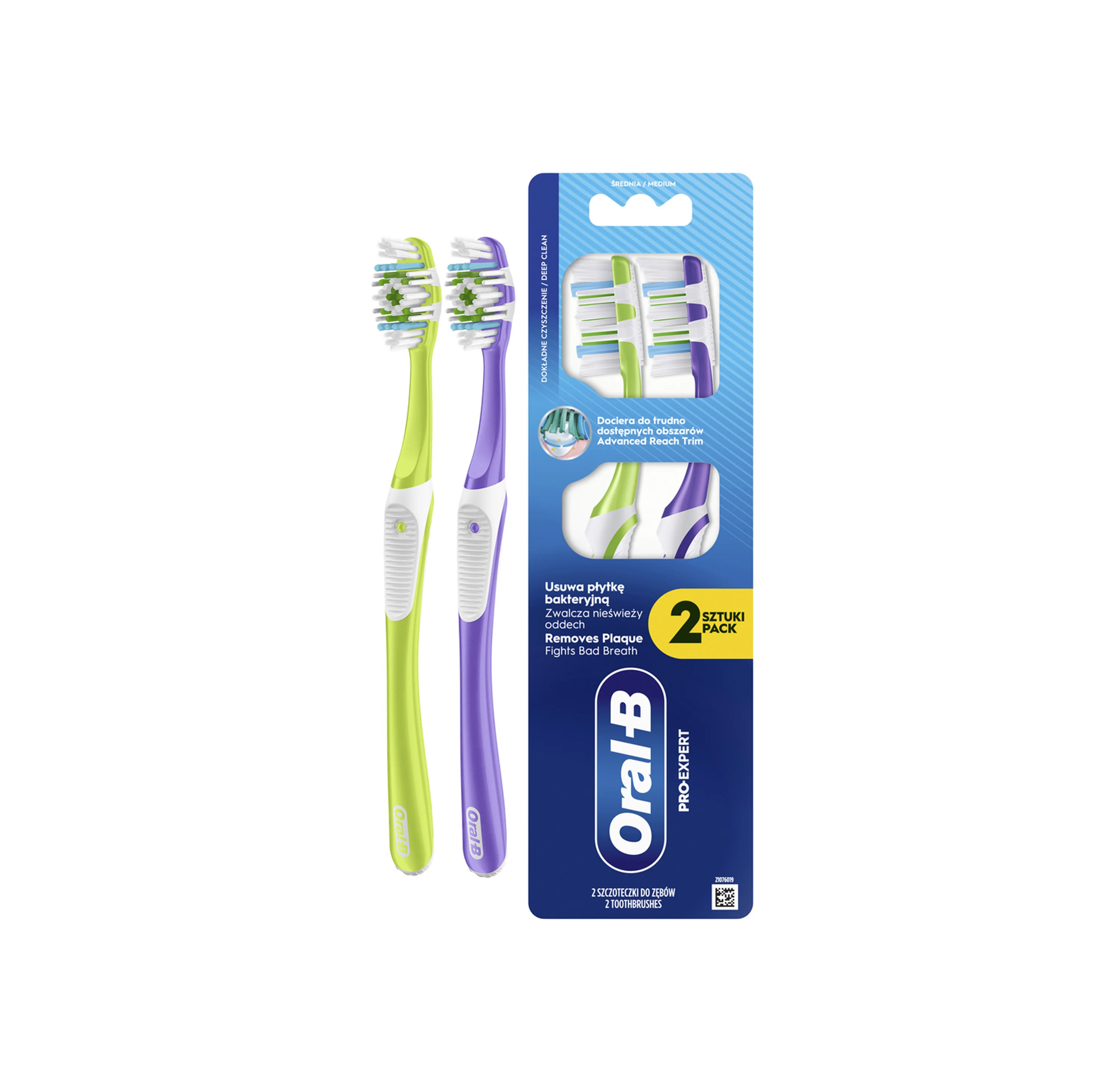 Oral-B Pro Expert szczoteczka do zębów średnia, 2 sztuki