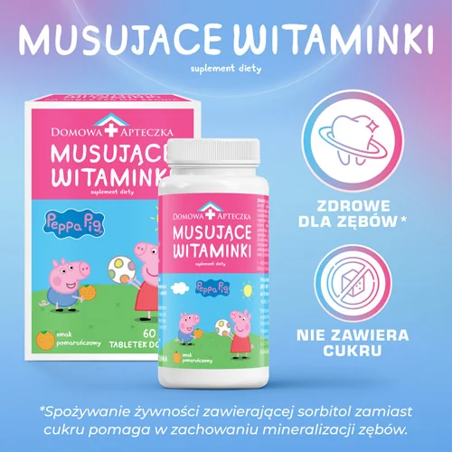 Domowa Apteczka Musujące Witaminki 60 tabletek do ssania