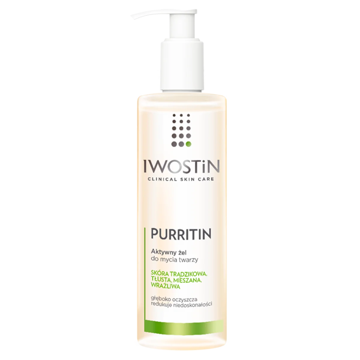 Iwostin Purritin żel aktywny do mycia twarzy, 300 ml