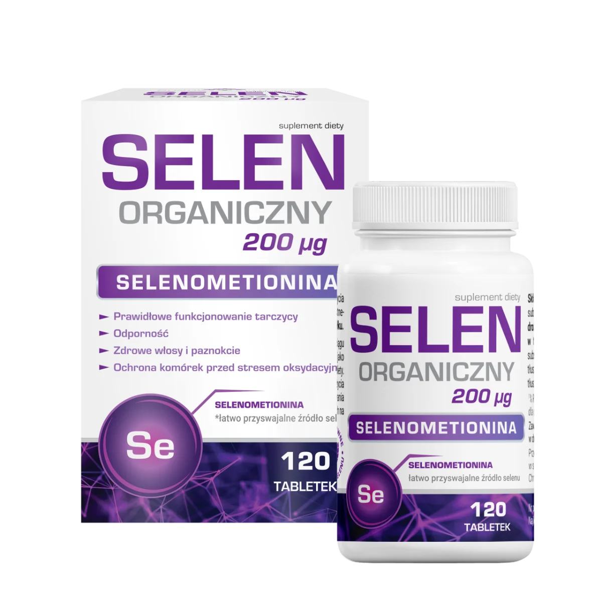 Selen Organiczny 200 µg 120 tabletek