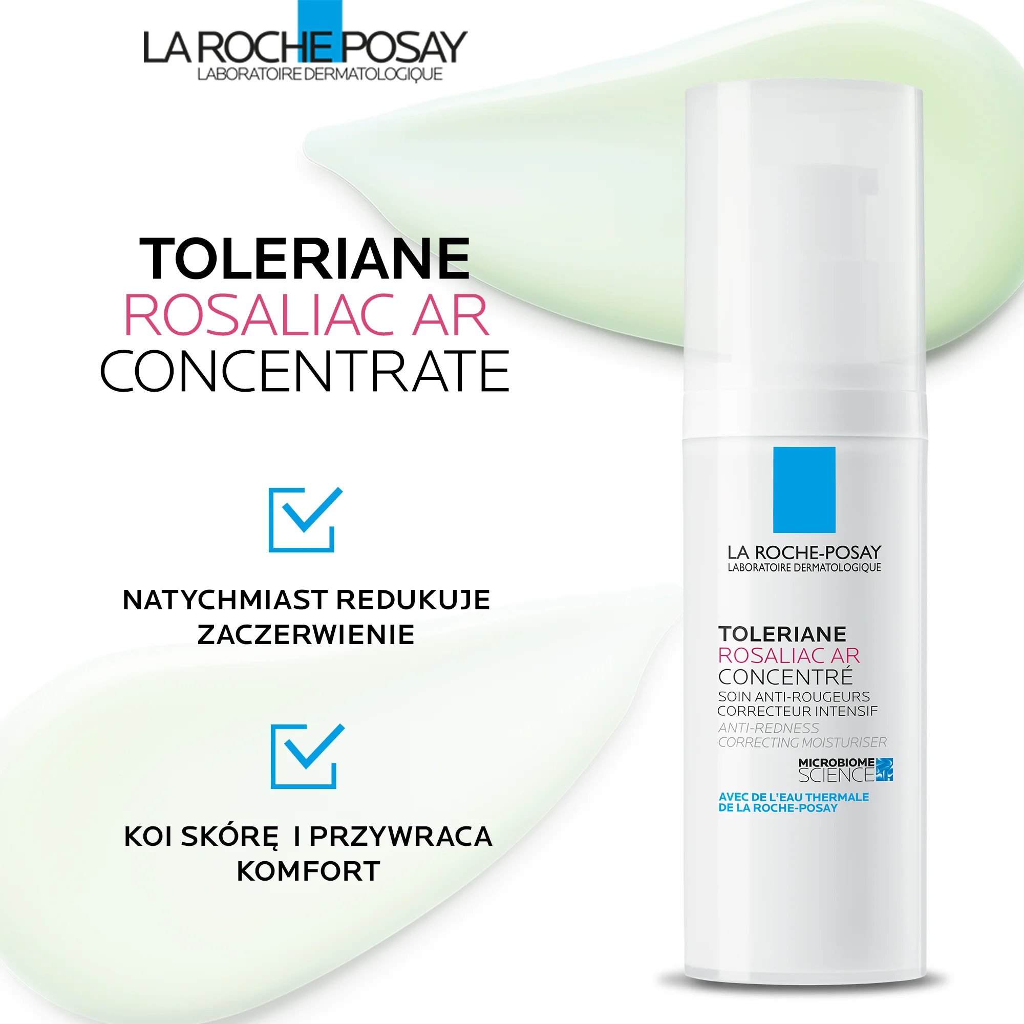 La Roche-Posay Toleriane Rosaliac AR korygujący koncentrat do twarzy przeciw zaczerwienieniom, 40 ml